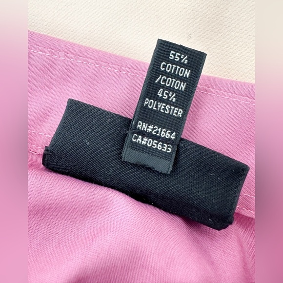 Fox Croft-Fuchsia Wrinkle Free-Classic Fit Button Down Shirt Long Sleeve-Size16P - Picture 11 of 11